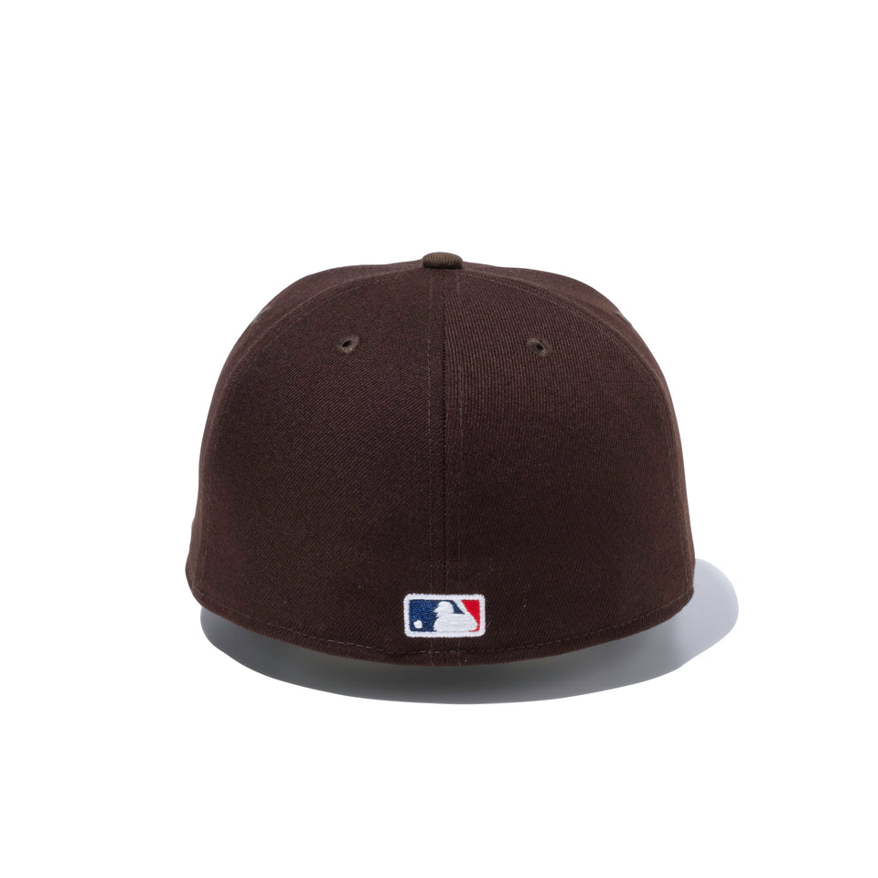 59FIFTY MLB CUSTOM ロサンゼルス・ドジャース ウォールナット / バーントウッド グレーアンダーバイザー