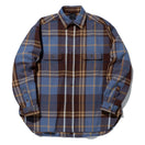 長袖 フランネルシャツ BLACK LABEL FW22 ネイビー
