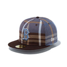 59FIFTY BLACK LABEL FW22 ボストン・レッドソックス フランネル ブラウンバイザー
