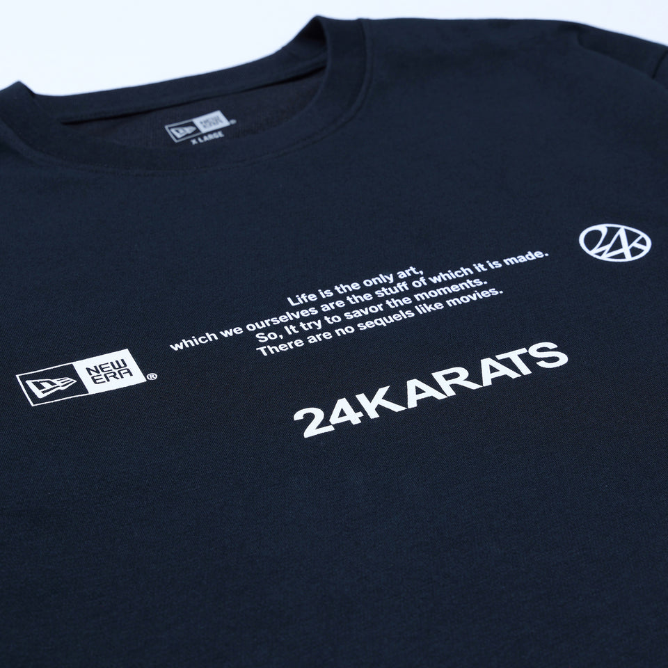 長袖 パフォーマンス Tシャツ 24karats ブラック レギュラーフィット