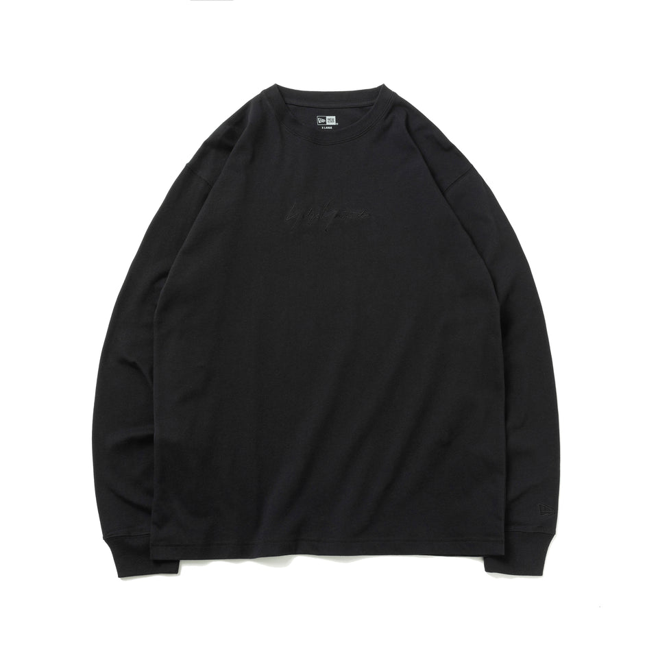 長袖 コットン Tシャツ Yohji Yamamoto SS23 ダリア ブラック レギュラーフィット