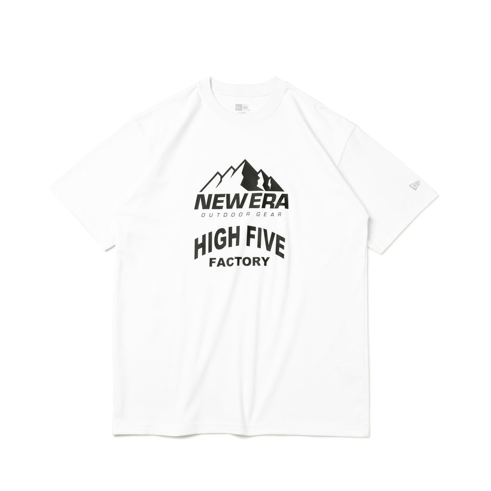 半袖 パフォーマンス Tシャツ HIGH FIVE FACTORY ロゴ ホワイト レギュラーフィット