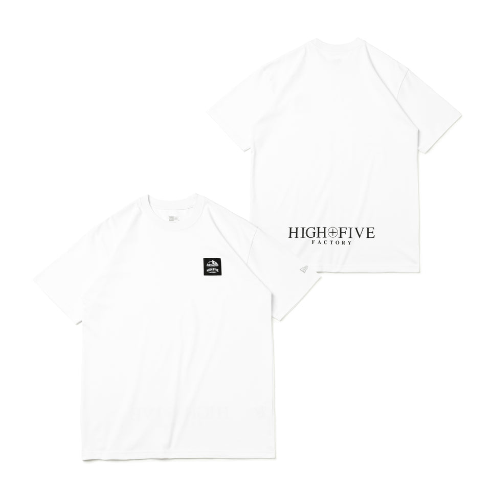 半袖 パフォーマンス Tシャツ HIGH FIVE FACTORY ウーブンラベル ホワイト レギュラーフィット