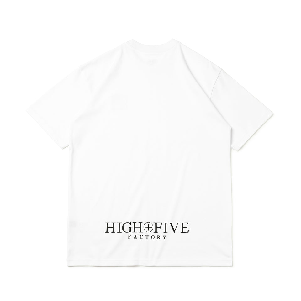 半袖 パフォーマンス Tシャツ HIGH FIVE FACTORY ウーブンラベル ホワイト レギュラーフィット