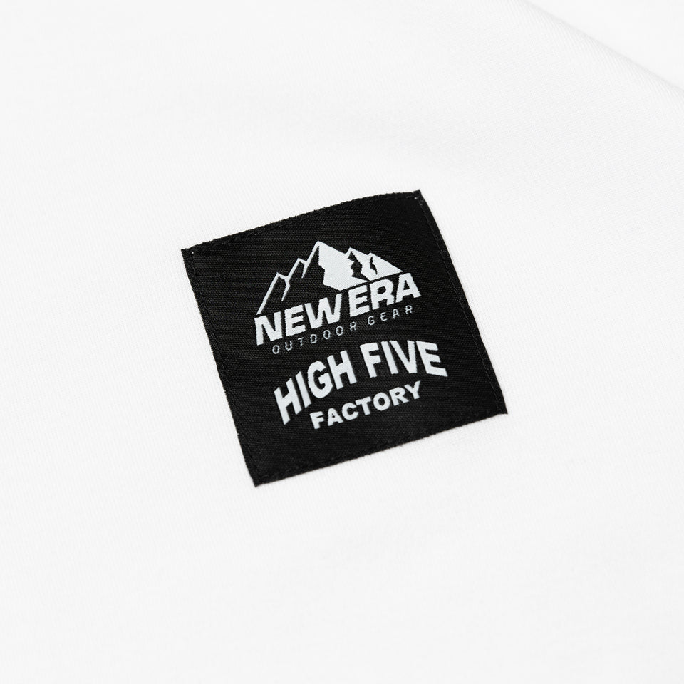 半袖 パフォーマンス Tシャツ HIGH FIVE FACTORY ウーブンラベル ホワイト レギュラーフィット