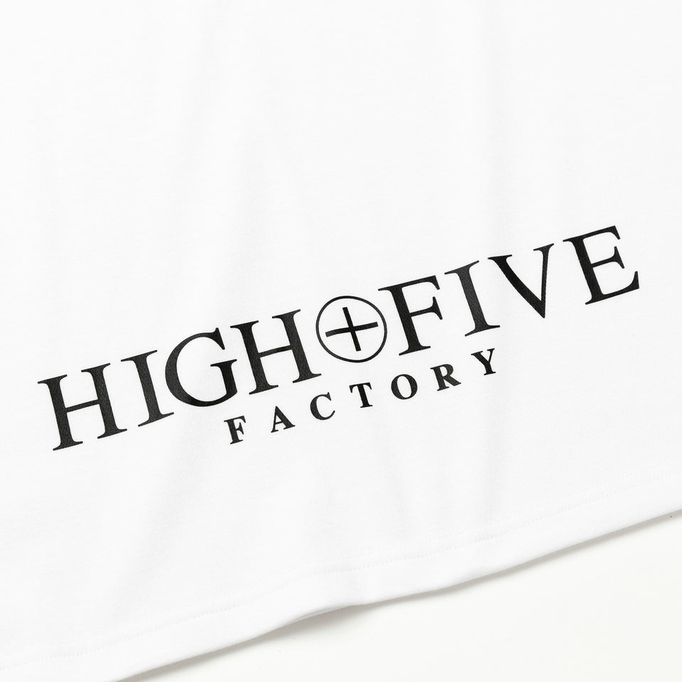 半袖 パフォーマンス Tシャツ HIGH FIVE FACTORY ウーブンラベル ホワイト レギュラーフィット