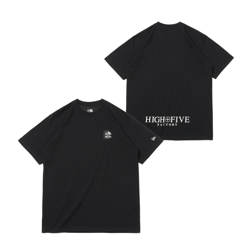 半袖 パフォーマンス Tシャツ HIGH FIVE FACTORY ウーブンラベル ブラック レギュラーフィット