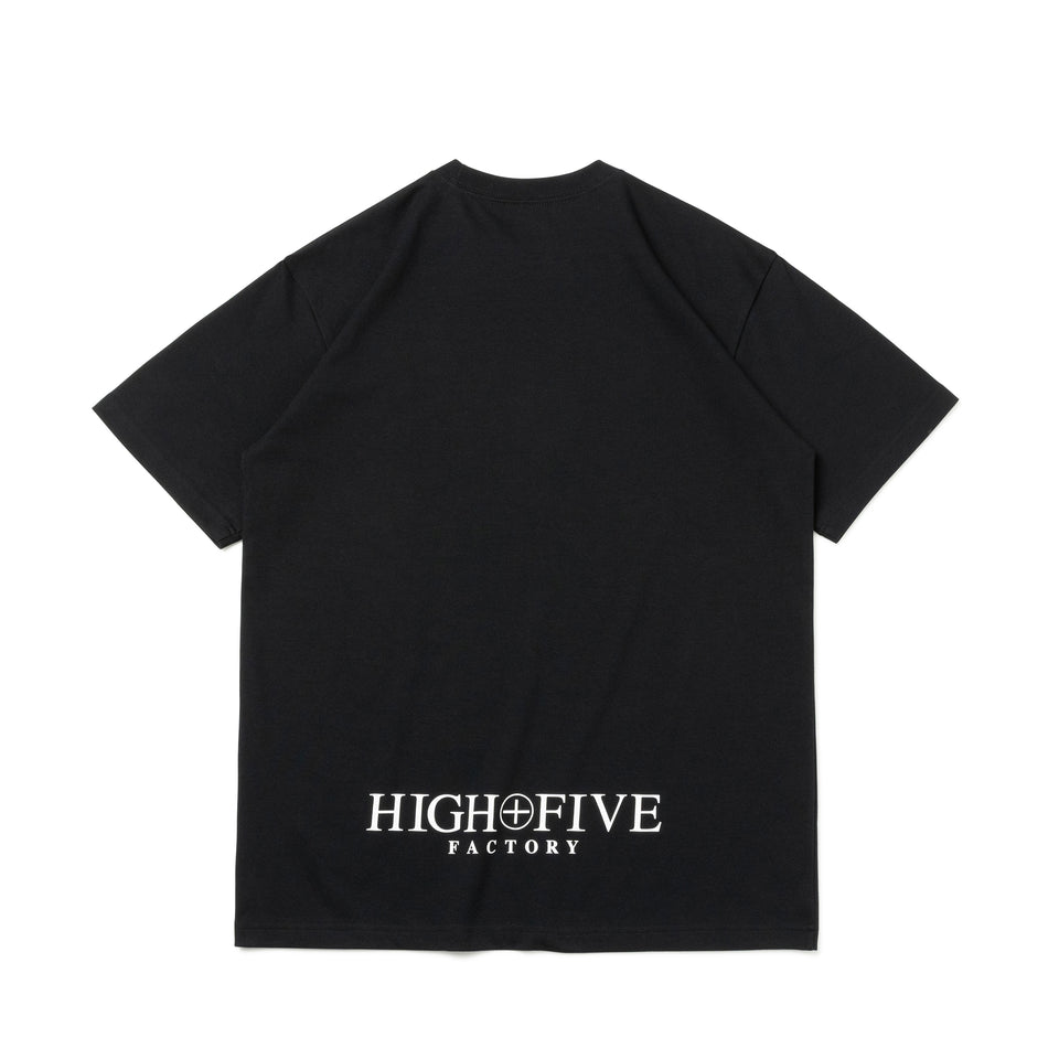 半袖 パフォーマンス Tシャツ HIGH FIVE FACTORY ウーブンラベル ブラック レギュラーフィット