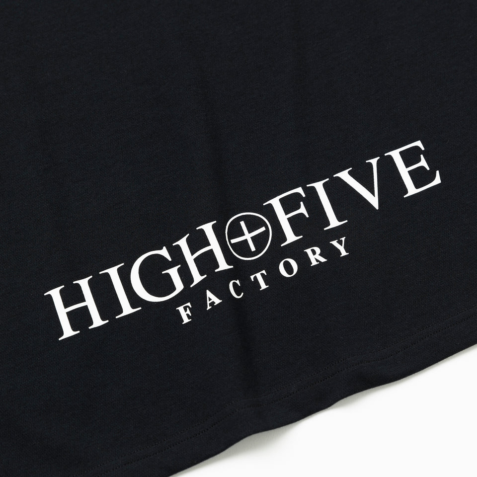 半袖 パフォーマンス Tシャツ HIGH FIVE FACTORY ウーブンラベル ブラック レギュラーフィット