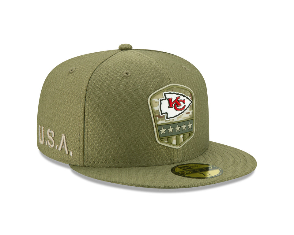 59FIFTY 2019 NFL Salute to Service カンザスシティ・チーフス - 【STG】ニューエラ｜キャップ、バッグ、アパレルのNEW ERA公式通販サイト