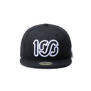 59FIFTY ONEHUNDRED ATHLETIC 100 ロゴ ブラック × ホワイト