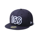 59FIFTY ONEHUNDRED ATHLETIC 100 ロゴ ネイビー × ホワイト