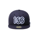 59FIFTY ONEHUNDRED ATHLETIC 100 ロゴ ネイビー × ホワイト