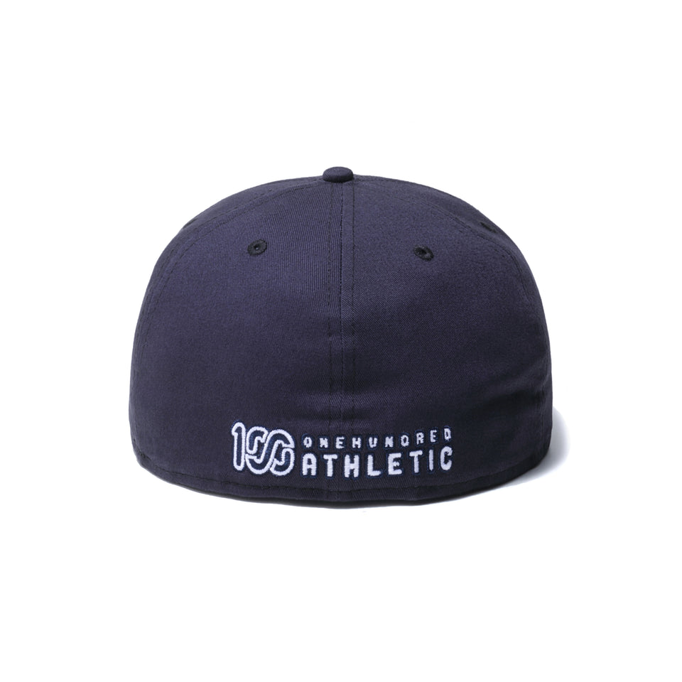 59FIFTY ONEHUNDRED ATHLETIC 100 ロゴ ネイビー × ホワイト