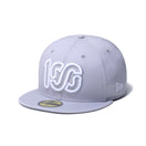 59FIFTY ONEHUNDRED ATHLETIC 100 ロゴ グレー × ホワイト