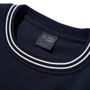裏毛 スウェット クルーネック ジャカード BLACK LABEL SS23 ネイビー