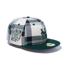 59FIFTY BLACK LABEL SS23 ニューヨーク・メッツ マドラスチェック グリーン グレーアンダーバイザー