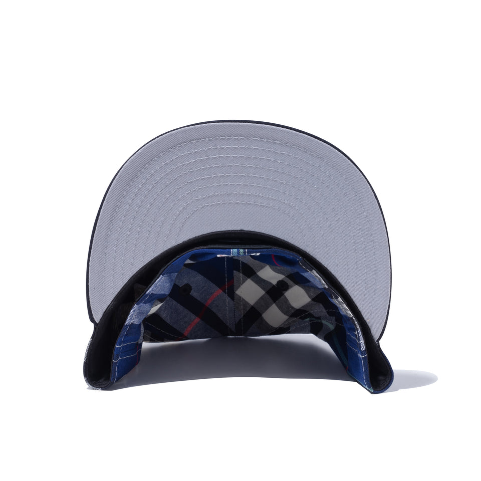 59FIFTY BLACK LABEL SS23 ニューヨーク・ヤンキース マドラスチェック ネイビー グレーアンダーバイザー