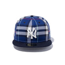 59FIFTY BLACK LABEL SS23 ニューヨーク・ヤンキース マドラスチェック ネイビー グレーアンダーバイザー