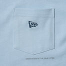半袖 ポケット コットンTシャツ NEW ERA BLACK LABEL ライトブルー