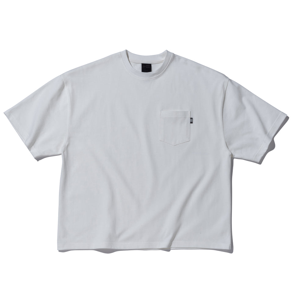 半袖 ポケット ヘビーウェイト コットンTシャツ NEW ERA BLACK LABEL ホワイト ビッグシルエット