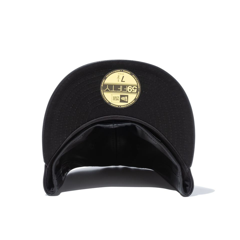 59FIFTY BLACK LABEL FW22 ニューヨーク・ヤンキース シンセティックレザー ブラック