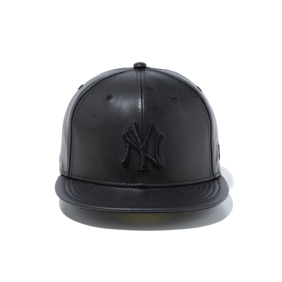 59FIFTY BLACK LABEL FW22 ニューヨーク・ヤンキース シンセティックレザー ブラック