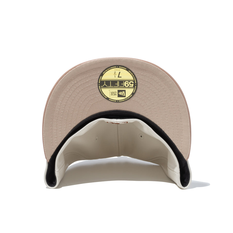 59FIFTY BLACK LABEL FW22 ボストン・レッドソックス シンセティックレザー ストーン