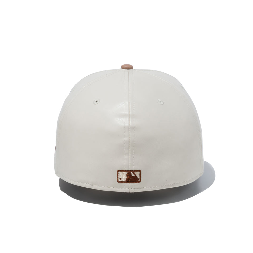59FIFTY BLACK LABEL FW22 ボストン・レッドソックス シンセティックレザー ストーン