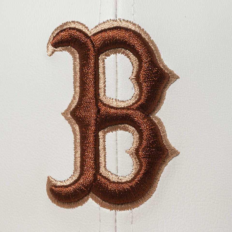 59FIFTY BLACK LABEL FW22 ボストン・レッドソックス シンセティックレザー ストーン