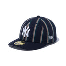 LP 59FIFTY BLACK LABEL SS23 ニューヨーク・ヤンキース ストライプ ネイビー グレーアンダーバイザー