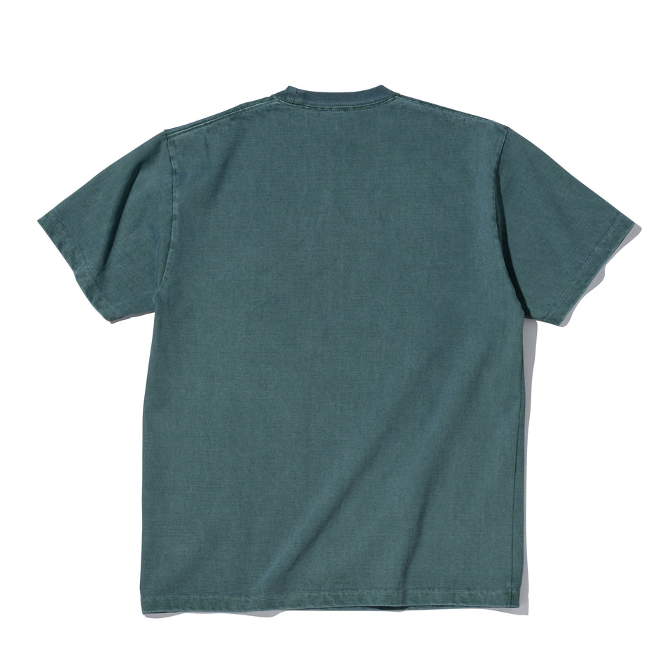半袖 コットン Tシャツ BLACK LABEL SS23 ガーメントダイ ダークグリーン