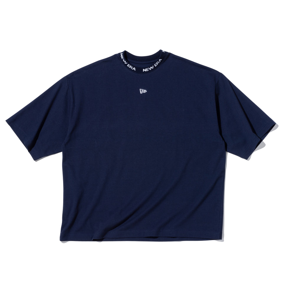 半袖 コットン ジャカード Tシャツ BLACK LABEL SS23 ネイビー