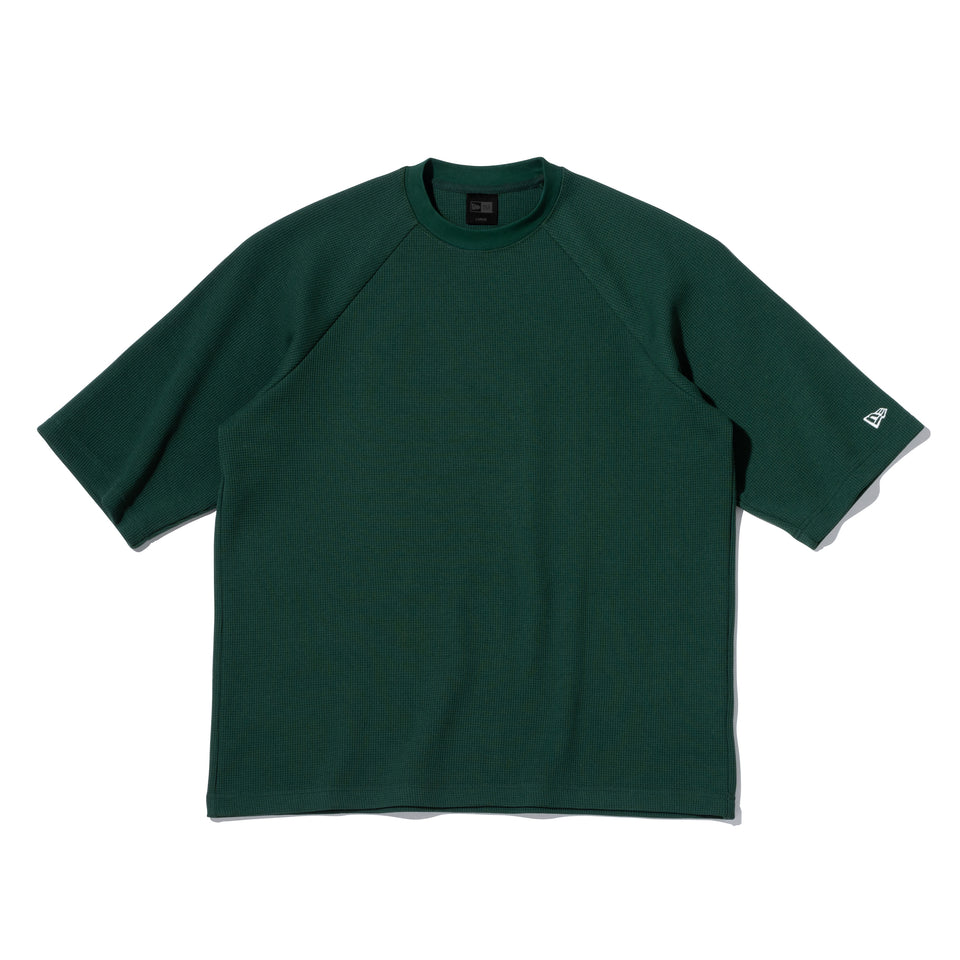 半袖 ワッフル Tシャツ オーバーサイズド BLACK LABEL SS23 ダークグリーン