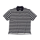 半袖 オーバーサイズド ポロシャツ BLACK LABEL SS23 ボーダー ネイビー