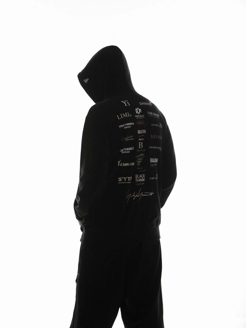 スウェット プルオーバーフーディー SS21 Yohji Yamamoto Inc. ブラック
