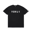 半袖 コットン Tシャツ Yohji Yamamoto SS22 ブロックフォント ブラック