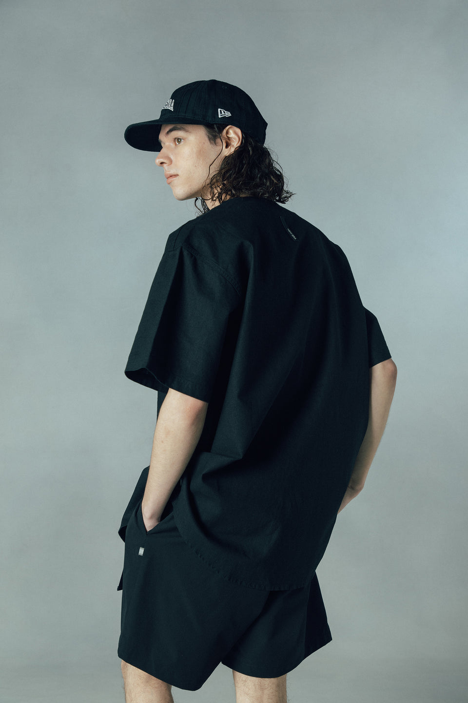 ストレッチ イージーショートパンツ NEW ERA BLACK LABEL ブラック