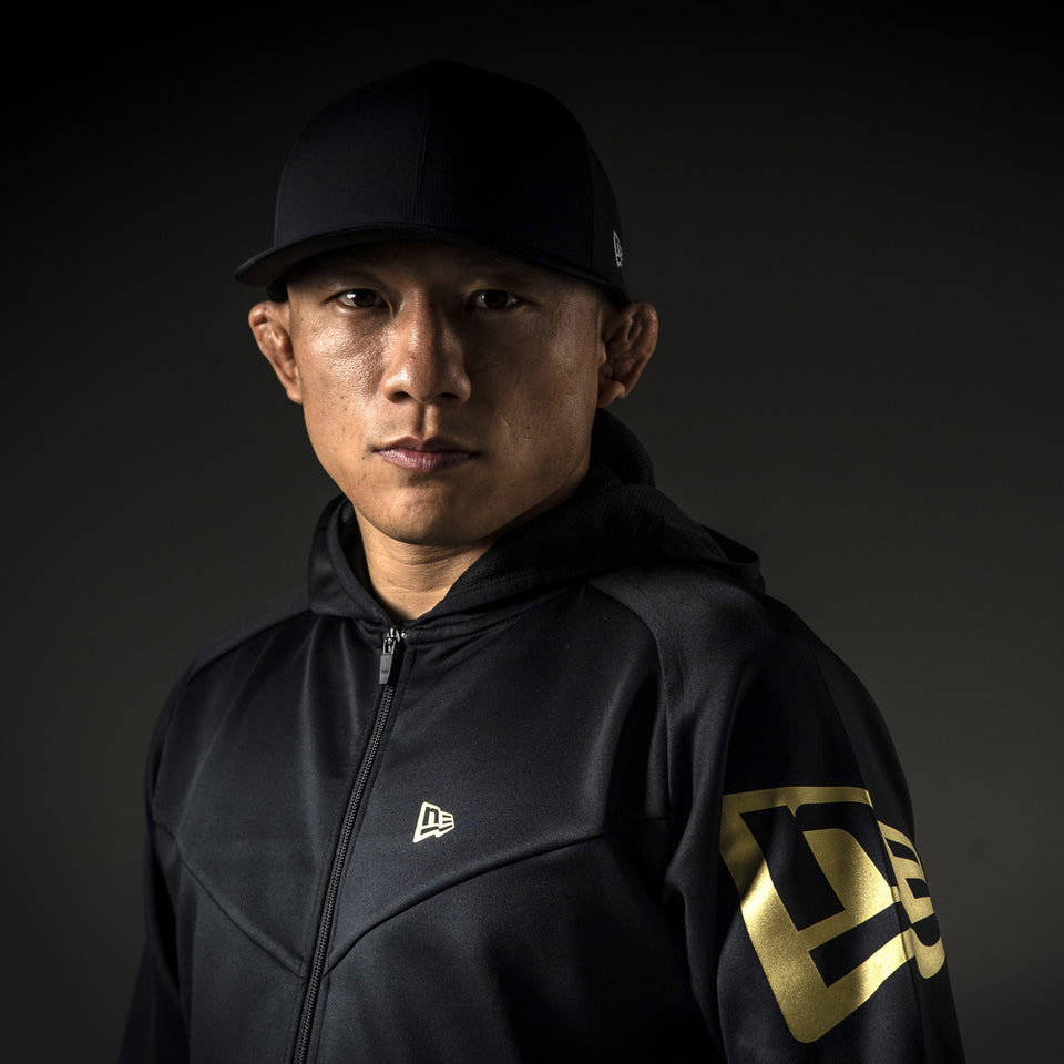 ウォームアップジャケット フラッグ ブラック × ゴールド 【 Performance Apparel 】