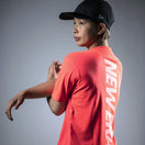 テック Tシャツ ドット NEW ERA ネオンレッド 【 Performance Apparel 】