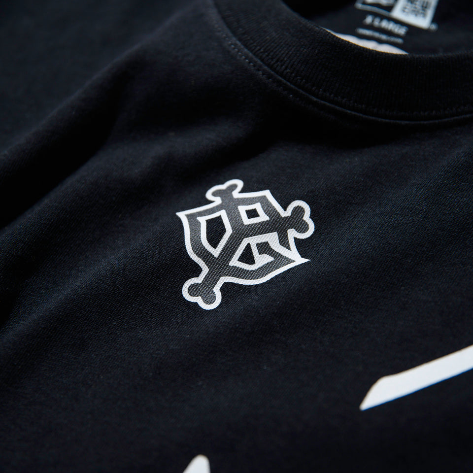 長袖 コットン Tシャツ 読売ジャイアンツ x Yohji Yamamoto ブラック レギュラーフィット